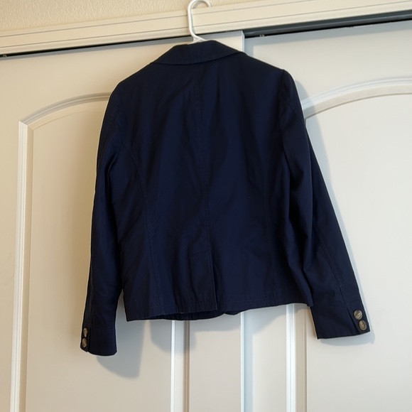 Women’s LL Bean Blue Blazer Jacket  - Size 12 - Picture 7 of 11